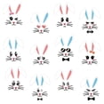thumbnail image 2 of CoreLiving Easter Bunny Face Vinyl Decals Rabbit Face Stickers for Easter Party Decorations Basket Bucket Wine Glass Mug Refrigerator Window Clings Front Porch Door Car Decor Supplies, 2 of 6