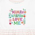 thumbnail image 4 of Inktastic Mamaw and Papaw Love Me Girls Baby Dress, 4 of 5