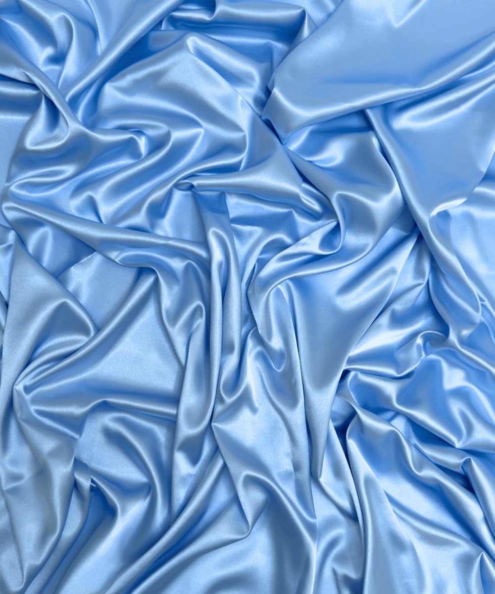 Silky Stretch Satin Fabric by Yard 60" Inch Wide - Charmeuse Satin Fabric for Gowns, Weddings Decor, Table Sheets, DIY Crafts, Sewing (Baby Blue, 1 Yard)