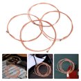 thumbnail image 1 of COMPUKAS 12Pcs Steel Acoustic Guitar Strings Replacement Kit Easy Install Clear Tone Golden, 1 of 6