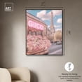 thumbnail image 4 of Pink Glam in Paris Canvas Print Fashion Art by Art Remedy, Black Frame, 36 x 45, 4 of 6
