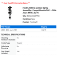 thumbnail image 2 of Front Left Strut and Coil Spring Assembly - Compatible with 2003 - 2006 Acura MDX 3.5L V6 2004 2005, 2 of 2