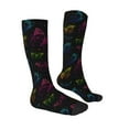 thumbnail image 3 of Fotbe Butterfly print Women's Men's Novelty Crew Socks Cotton Socks Knee High Socks for Walking,Running,Nurses,Pregnancy, 3 of 9