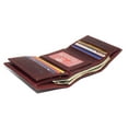 thumbnail image 5 of CAZORO Real Cowhide Leather Wallets for Men RFID Blocking Extra Capacity Classic Trifold Wallet with ID & Card Slots Burgundy, 5 of 8
