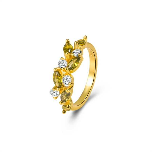 Anillo de cristal Qarigey para mujer nudillo estético aniversario compromiso joyería de moda Tamaño 8 20piezas