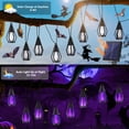 thumbnail image 3 of Cadena de luces solares Jnaurb de 21 pies con 10 bombillas parpadeantes, 3 of 7