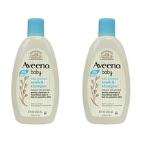 Aveeno Baby Wash & Shampoo, Lightly Scented, 8 Ounce (Pack of 2)