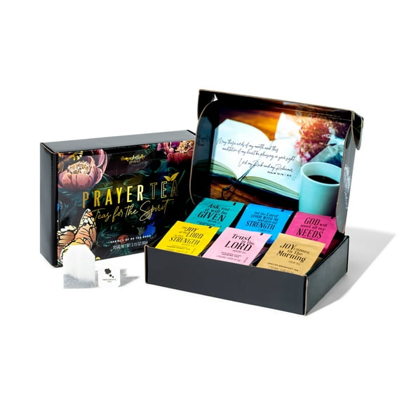 Thoughtfully Gourmet, Tea Affirmations Christian Prayer Gift Set, Set of 90