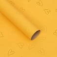 thumbnail image 1 of Xiao Hua Papel de regalo floral impermeable, para ramos de flores frescas, embalaje de regalo, suministros de floristería, 20 hojas, 57,5 x 57,5 cm (amarillo), 1 of 5