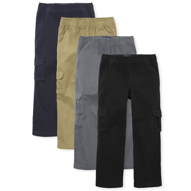 PANTALONES The Children's Place talla 12 pack de 4 (negro/azul marino)