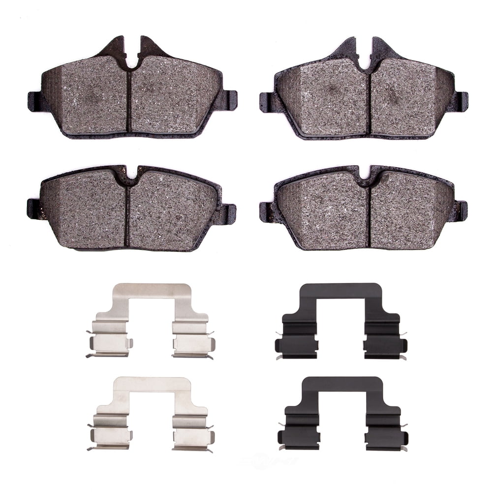 Dynamic Friction Company 1551-1308-01 DFC 5000 Advanced Brake Pads - Low Metallic and Hardware Kit