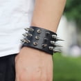 thumbnail image 4 of Pulsera Brazalete Picos Metalicos XianweiShao Dark Punk 22,5 cm de largo 5 cm de ancho, 4 of 5