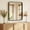 Black, variant on Gianna Anti-Fog Bathroom Wall Mirror – 24" x 32" Shatterproof Vanity Mirror with Rectangular Metal Frame, Gold