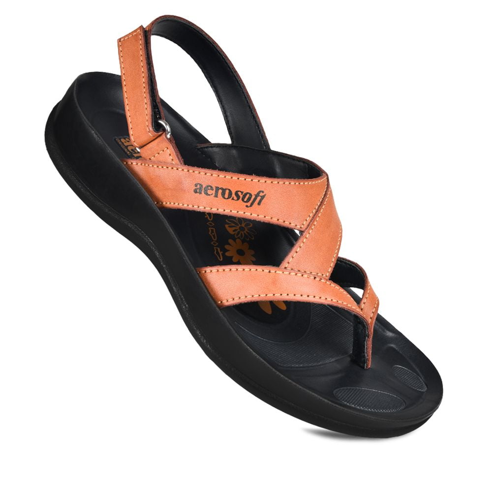 Aerosoft Aerosoft Deke Slingback Arch Support Strappy Comfortable Walking Sandals for Women