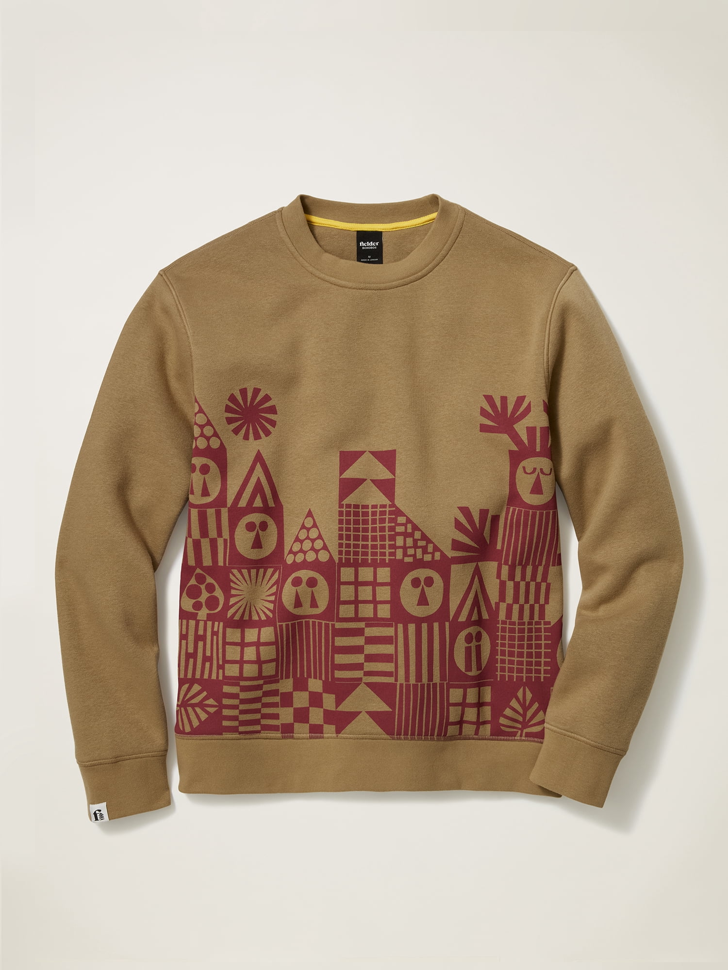 Bonobos Fielder Men's and Big Men's Fleece Graphic Crewneck Sweatshirt, Up to Size 3XL