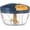 Deep Blue, variant on Ourokhome Manual Food Processor Vegetable Chopper, Portable Hand Pull String Garlic Mincer Onion Cutter for Veggies, Ginger, Fruits, Nuts, Herbs, etc., 500ml, Grey