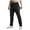 Black, variant on Men Casual Long Elastic Legging Floral Print Waistband Daily Sanitary Sweat Pant for Everyday Comfort and Breathable Move Gray 3XL