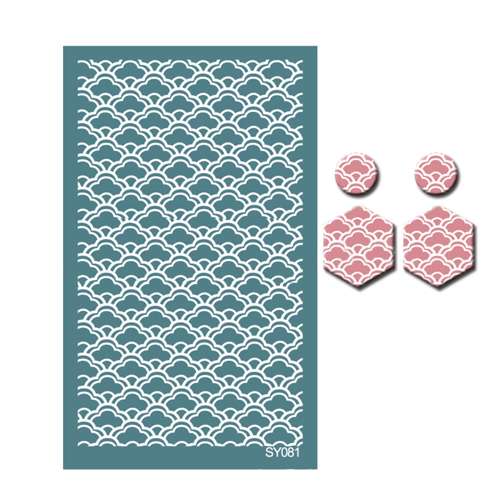 nbuaila Creative Multi Pattern Relief Earring Mold Ceramic Process DIY