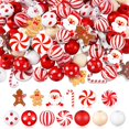 thumbnail image 1 of Craft Beads Waydress, 200 unidades, Navidad, madera, rojo y blanco, 1 of 7
