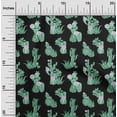thumbnail image 2 of oneOone Cotton Cambric Black Fabric Cactus Sewing Craft Projects Fabric Prints By Yard 42 Inch Wide, 2 of 5