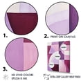 thumbnail image 3 of Designart "Abstract Shapes With Mauve Motion" Abstract Shapes Floater Framed Canvas Wall Art, 3 of 5