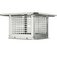 thumbnail image 1 of KFFKFF Bouchon de Cheminée, 12x12 Pouces, Acier Inoxydable 304, Stable et Utile, Installation Simple, Compatible avec Tuiles de Cheminée en Argile Externe, Argent, 1 of 9