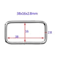 thumbnail image 3 of AMLESO Metal Rectangle Loop Rings Buckles Heavy Duty for Belt Webbing Strap Leather, 3 of 8