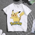 thumbnail image 4 of Camiseta de Pokémon para niños y niñas, camisa de manga corta con estampado de dibujos animados de Pikachu, ropa de verano, 4 of 4