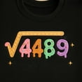 thumbnail image 2 of 67 Ice Cream Drip Meme Embroidered Sweatshirt, Square Root 4489 Slang Math Teacher T-Shirt, 67 Meme 6 7 Numbers Six Seven BruhGhostHalloween, 2 of 5