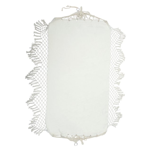 Hamac Durable Anti-Renversement pour l'Extérieur, Longueur 118,11 Pouces, Blanc