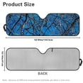 thumbnail image 7 of Yuyamidu Blue Branch Windshield Sun Shade, Camo Hunting Car Sun Shade for Rubicon Sahara TJ JK JKU 2 Door & 4 Door, UV Rays Blocker Sun Visor Shade Keep Vehicle Cool, 7 of 7