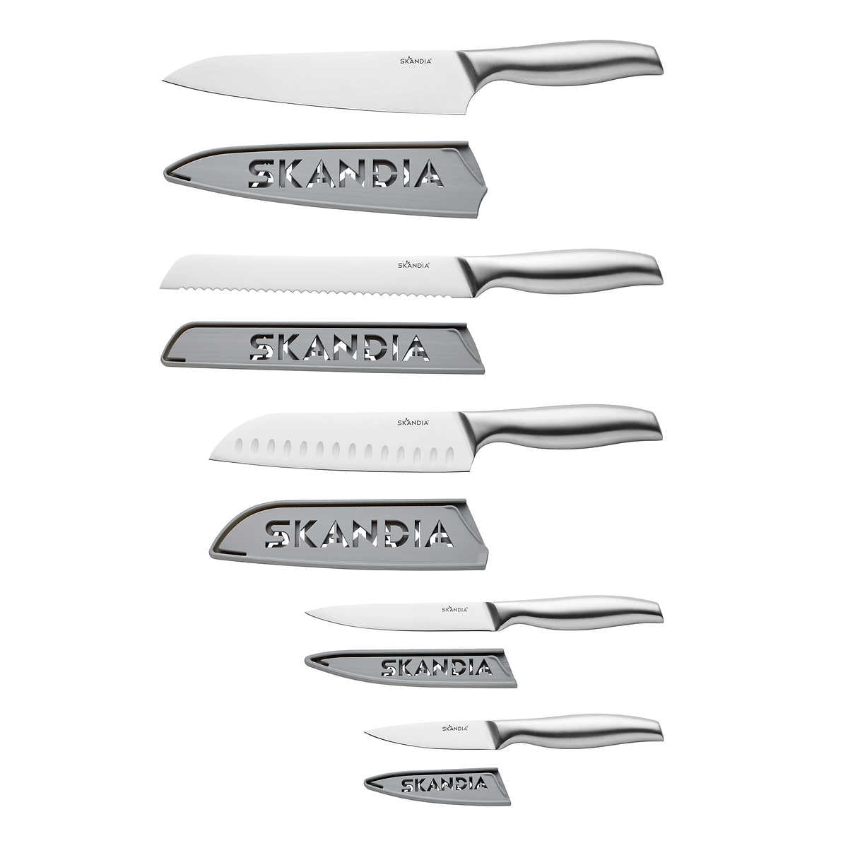 Skandia 5-piece Stainless Steel Cutlery Set with Blade Guards