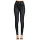 thumbnail image 2 of ICHUANYI Clearance Fashion Women Print Casual High Waist Imitation Leggings Elastic Slim Hip Ninth Pants(Black, M) ICHUANYI WER2023080907562, 2 of 4