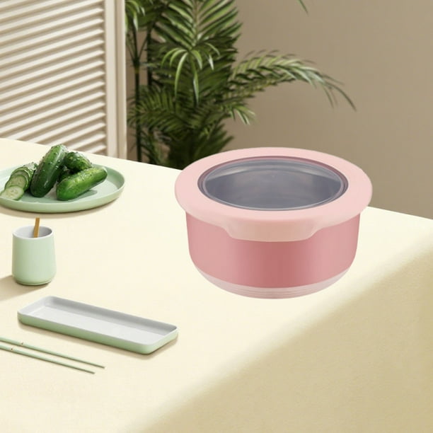 Almacenamiento de alimentos de acero inoxidable hermético con tapas, lonchera aislada, organizadores de cocina, apilables, aptos para refrigerador y congelador, recipientes para preparación de comidas