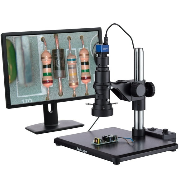 AmScope High-speed Industrial Inspection Zoom Monocular Microscope System New