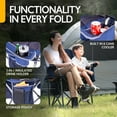 thumbnail image 6 of Oversized Folding Camping Chair for Adults, Supports 500 lbs – Breathable Fabric, Insulated Cup Holder, 8-Can Cooler, Padded Backrest & Seat, Storage Pouch, Carry Bag, 6 of 8