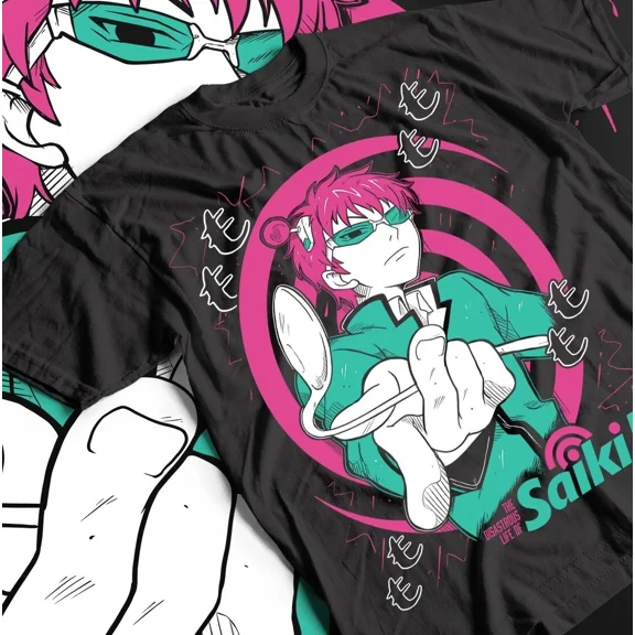 Reprint Rare Kusuo Saiki T-Shirt, Saiki K Gift, Unisex Tee, Anime Fans, Comic Shirt