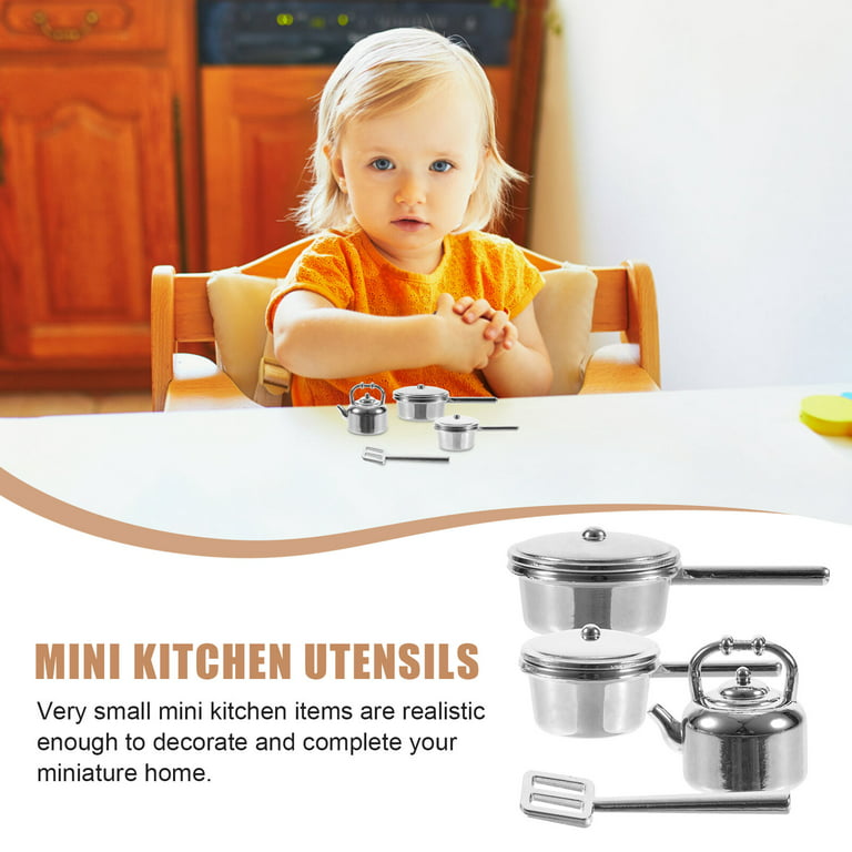 1 Set Miniature Kitchen Utensils Tiny House Cooking Utensils Micro