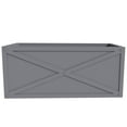 thumbnail image 5 of LeisureMod Bonsai Modern Fiberstone and Clay Planter - Rectangular Weather-Resistant Planter Box with Drainage Holes for Indoor and Outdoor (Grey), 5 of 9