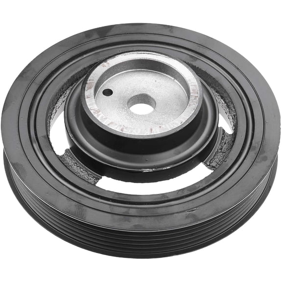 A-Premium Engine Harmonic Balancer Crankshaft Pulley - DOHC V6 2.7L - Compatible with Kia Magentis 05-09, Optima 06-10, Rondo 07-10 & Hyundai Santa Fe 07-09, with 6-Groove, Replace# 231243E020