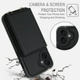 thumbnail image 3 of Tedixss Wallet Case for iPhone 17, Built-in Card Holder & Shoulder Strap & Wrist Strap Slim Shockproof Protective Full Body Cover Bumper for iPhone 17, Black, 3 of 14
