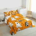 thumbnail image 3 of Manfei Happy Halloween King Size Comforter Sets,Cartoon Ghost Bedding Comforter Set,Spooky Pumpkin Lantern Bedding Set For Kids Girls,Breathable Home Decor Reversible,3-Piece, 3 of 8