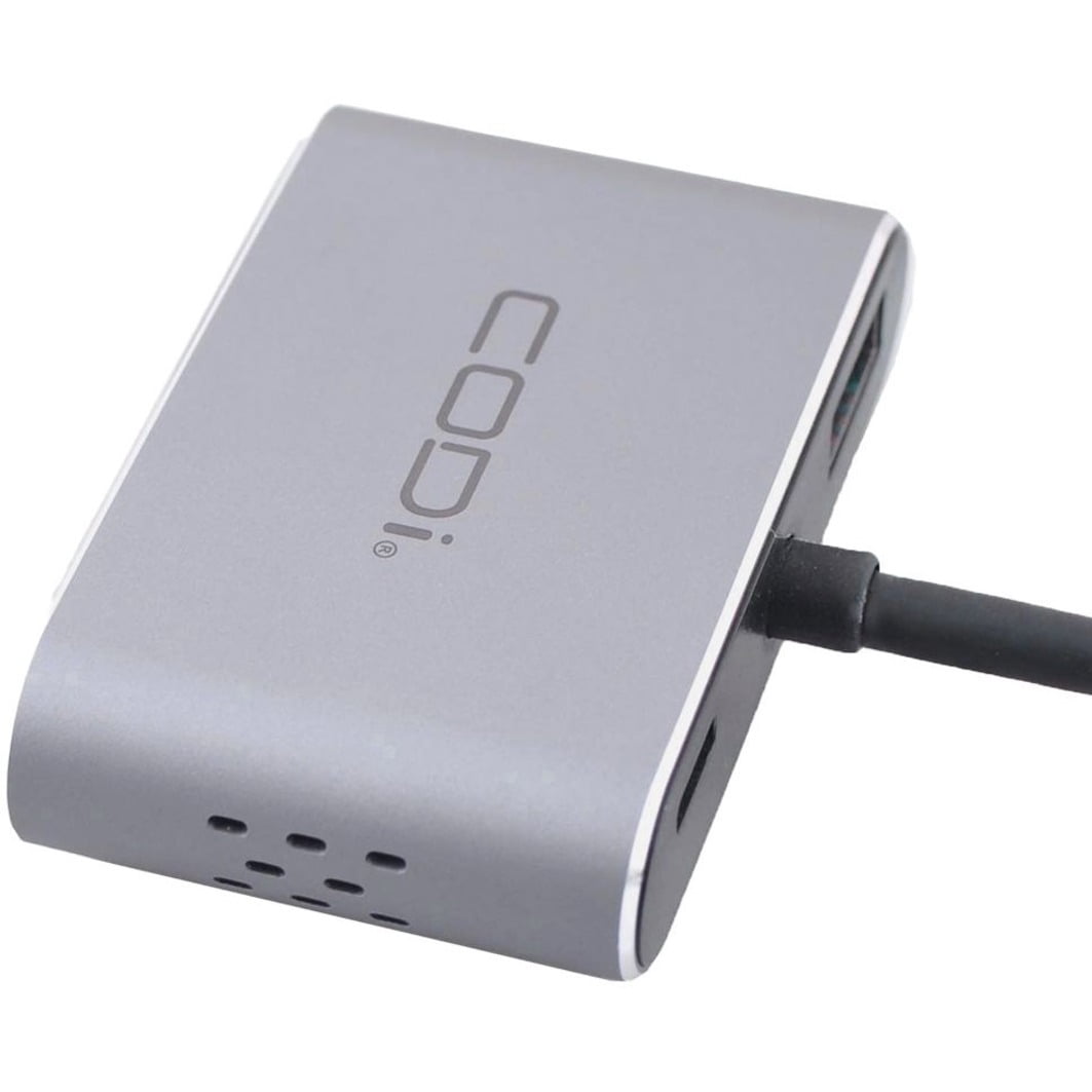CODi 4-In-1 USB-C Display Adapter | HDMI 4K, VGA, USB-C PD 87W, USB-A 3.0