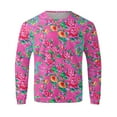 thumbnail image 4 of Wyzesi Sweatshirts Col Rond Hommes Printemps et Automne Grande Fleur Tout Imprimé Manches Longues Col Rond Sans Capuche Tendance Mode, 4 of 4