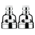 thumbnail image 2 of 2pc Modern Bathroom Shower Spray with Rotating Faucet Style Head,3 Spray Water Saving Shower Attachment, 2 of 9