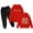 Red, variant on Tiweut 2 Piece Outfits for Girls Hooded Teen Oversize Long Sleeve Tops and Sweatpants Relaxed Fit Girl's Clothes Suits 5-6 Y