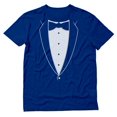 thumbnail image 1 of Tstars Mens Halloween Party Shirt Printed Tuxedo Tshirt with Bow Tie Suit Funny Humor Trick or Treat Day of the Dead Shirt for Men Tee Shirt, 1 of 5