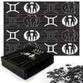 thumbnail image 2 of Ambesonne Astrology Jigsaw Puzzle Durable Cardboard, Gemini Zodiac Sign Print, 1000 pcs, Charcoal Grey and White, 2 of 5
