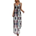 thumbnail image 2 of Innerwin Robe Sans Manches pour Femmes Robe Longue Aguichant de Plage Violette TG, 2 of 4
