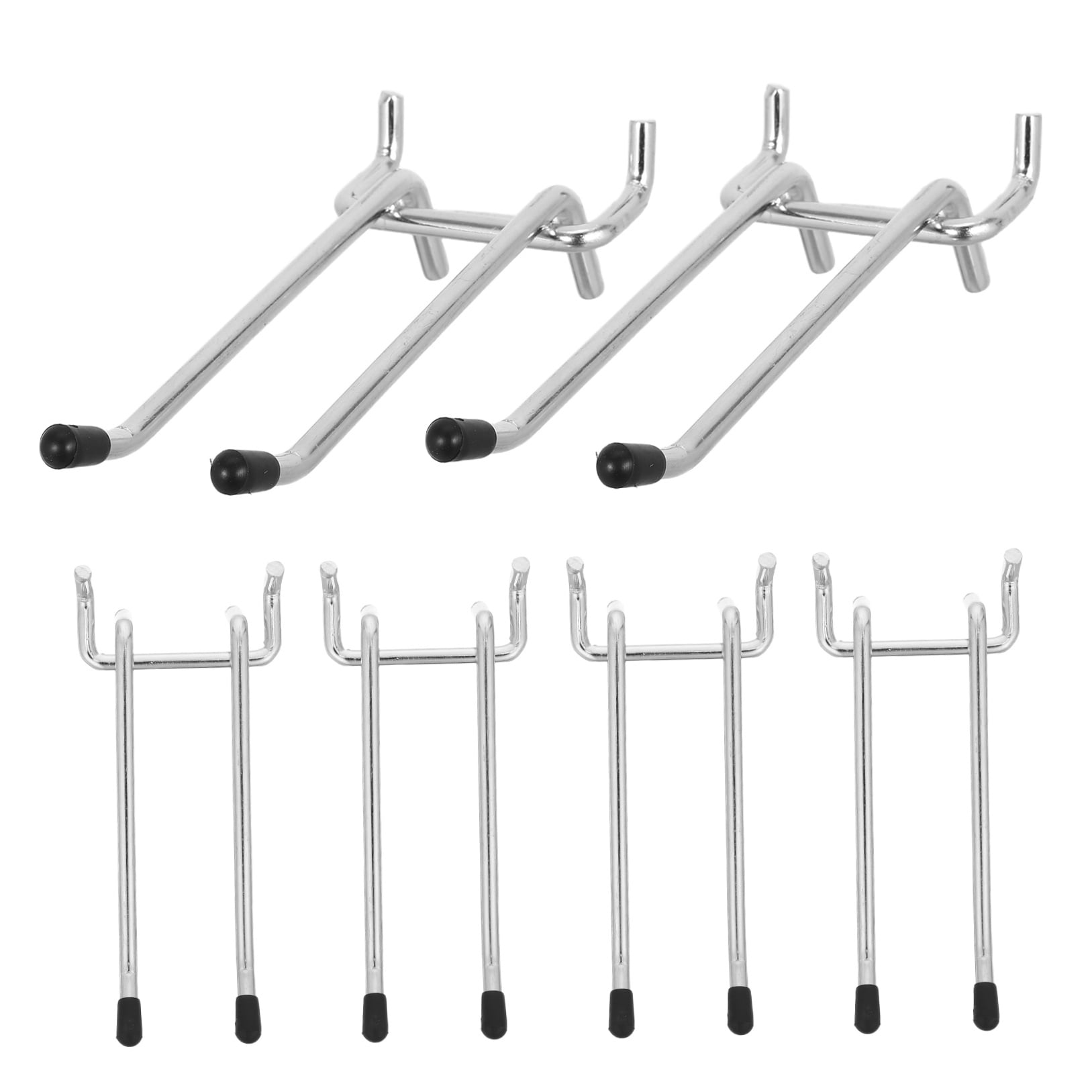 OUNONA 6-Pack Metal Pegboard Hooks for Wall Organizer, Shop, Office, Craft Room Storage Solutions